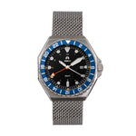 Shield Marco Bracelet Watch w/Date - Black/Navy - SLDSH116-7