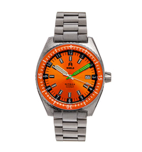 Shield Nitrox Bracelet Watch w/Date - Orange - SLDSH114-2