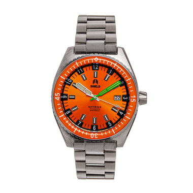 Shield Nitrox Bracelet Watch w/Date - Orange - SLDSH114-2