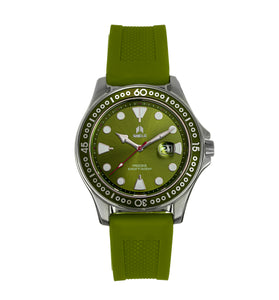 Shield Freedive Strap Watch w/Date - Green - SLDSH115-3