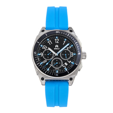 Shield Sonar Chronograph Strap Watch w/Date - Light Blue - SLDSH113-3