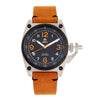 Shield Pascal Leather-Band Men's Diver Watch - Camel/Black