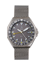 Shield Marco Bracelet Watch w/Date - Grey