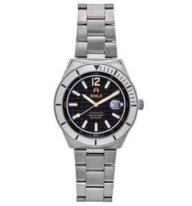 Shield Condor Bracelet Watch w/Date - Gold - SLDSH118-1