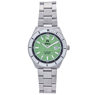 Shield Condor Bracelet Watch w/Date - Green - SLDSH118-4