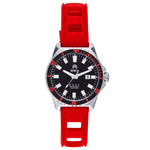 Shield Reef Strap Watch w/Date - Red - SLDSH119-2