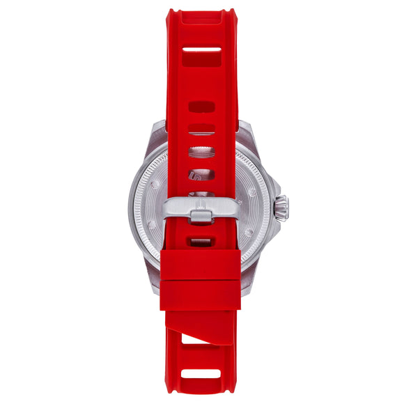 Shield Reef Strap Watch w/Date - Red - SLDSH119-2