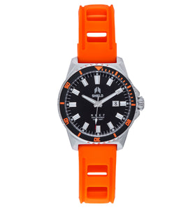 Shield Reef Strap Watch w/Date - Orange - SLDSH119-3