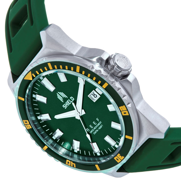 Shield Reef Strap Watch w/Date - Green - SLDSH119-4