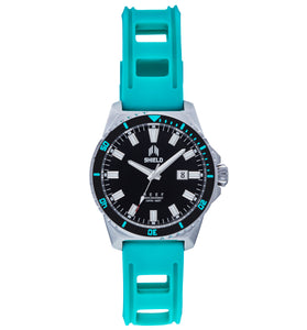 Shield Reef Strap Watch w/Date - Turquoise - SLDSH119-5