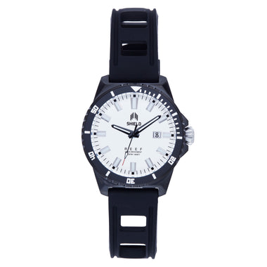Shield Reef Strap Watch w/Date - Black/White - SLDSH119-7